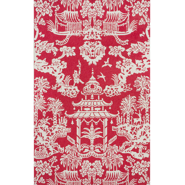 brunschwig & fils - lhasa paper - red - p8012100.19.0