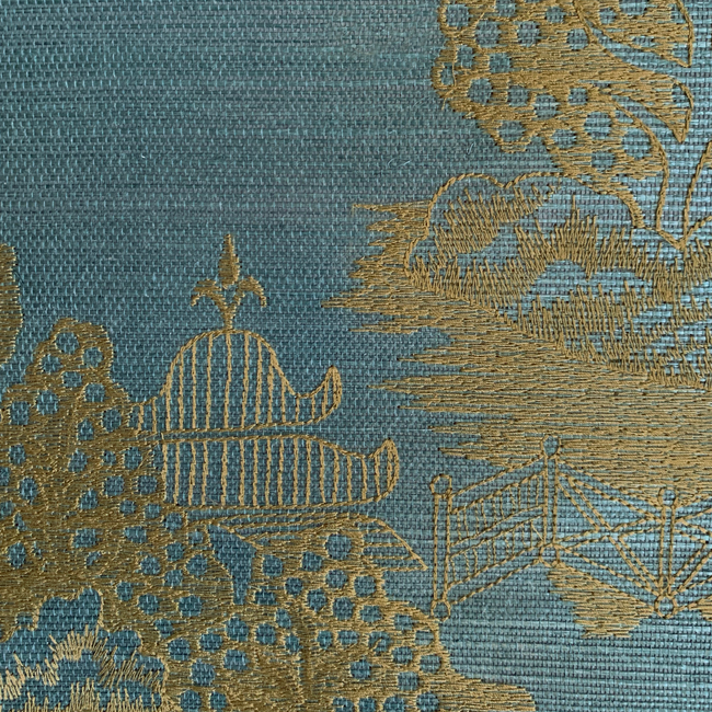 brunschwig & fils - la pagode - teal - p8020108.35.0