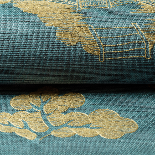 brunschwig & fils - la pagode - teal - p8020108.35.0