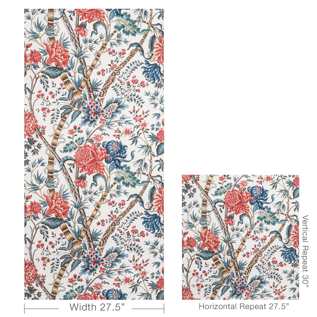 brunschwig & fils - luberon - red/blue - p8022100.195.0