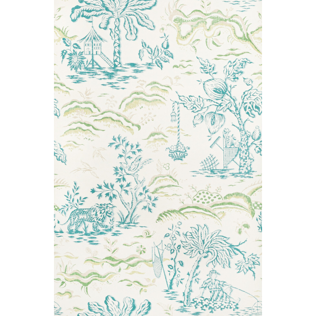 brunschwig & fils - valensole - teal/leaf - p8022101.353.0