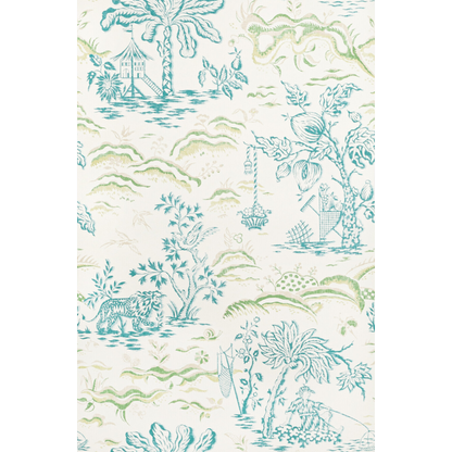 Brunschwig & Fils - Valensole - Teal/Leaf - P8022101.353.0