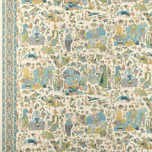 Brunschwig & Fils - Shalimar - Aqua/Leaf - P8024100.153.0