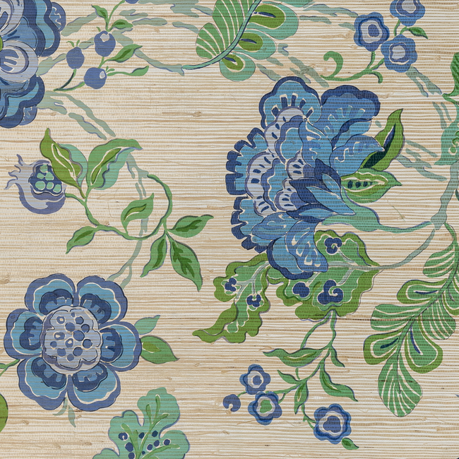 lee jofa - somerset grasscloth - blue - pbfc-3527.530.0