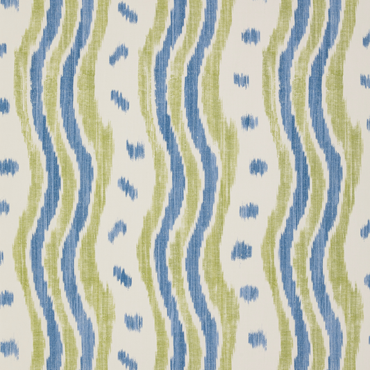 Ikat Stripe Wp - Blue/Lime