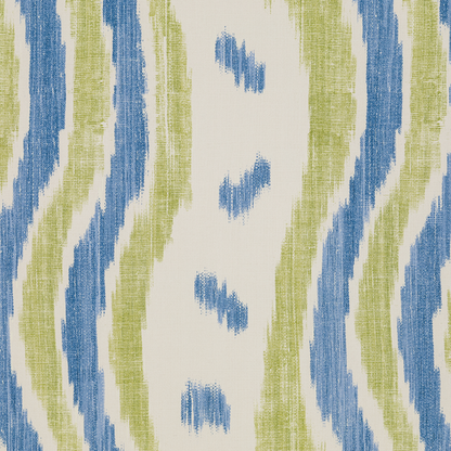 Ikat Stripe Wp - Blue/Lime