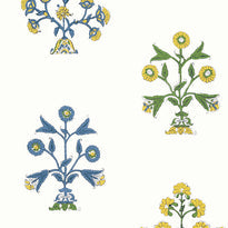 t10664 | indian flower, ceylon thibaut wallpaper