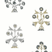 t10666 | indian flower, ceylon thibaut wallpaper