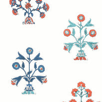 t10669 | indian flower, ceylon thibaut wallpaper