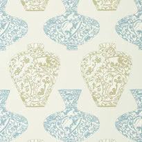 t13122 | imari vase, summer house thibaut wallpaper