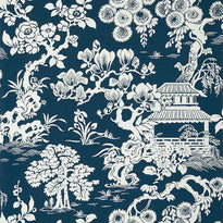 T13307 | Japanese Garden, Pavilion Thibaut Wallpaper