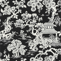 T13308 | Japanese Garden, Pavilion Thibaut Wallpaper