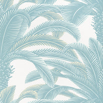 t13909 | queen palm, palm grove - thibaut wallpaper