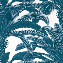 t13910 | queen palm, palm grove - thibaut wallpaper