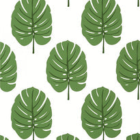 t13952 | monstera, palm grove - thibaut wallpaper