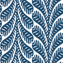 T20827 | Ginger, Eden Navy - Thibaut Wallpaper