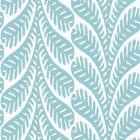 T20829 | Ginger, Eden Spa Blue - Thibaut Wallpaper