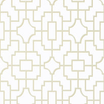 t20870 | fretwork, eden beige - thibaut wallpaper