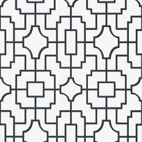 t20871 | fretwork, eden black - thibaut wallpaper