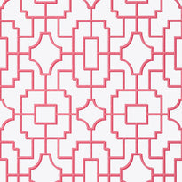 t20872 | fretwork, eden pink - thibaut wallpaper