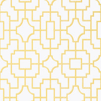 t20873 | fretwork, eden yellow - thibaut wallpaper