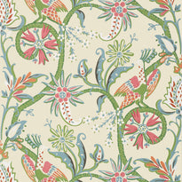 t24359 | peacock garden, bridgehampton thibaut wallpaper