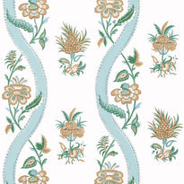 T36422 | Ribbon Floral, Indienne - Thibaut Wallpaper