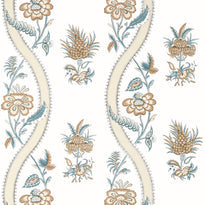 t36425 | ribbon floral, indienne - thibaut wallpaper