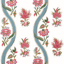 t36426 | ribbon floral, indienne - thibaut wallpaper