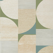 t41026 | saturn, metallic gold and moss - thibaut wallpaper