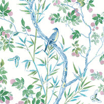 t42014 | claire, blue and green - thibaut wallpaper