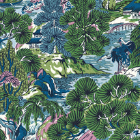 t42024 | pagoda trees, lavender and blue - thibaut wallpaper