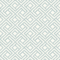 t42050 | french lattice, spa blue - thibaut wallpaper