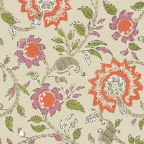 t64113 | sevita, fuchsia and coral - thibaut wallpaper