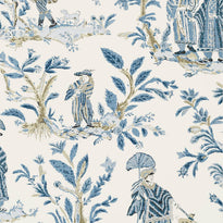 t72573 | royale toile, chestnut hill thibaut wallpaper