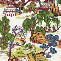 t75464 | asian scenic, dynasty thibaut wallpaper