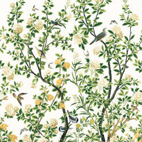 tm13666 | jardin bloom mural, grand palace - thibaut wallpaper