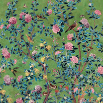 tm13669 | jardin bloom mural, grand palace - thibaut wallpaper