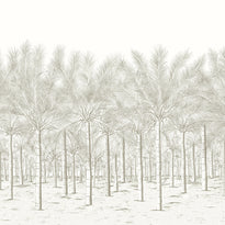 tm13948 | palm grove mural, palm grove - thibaut wallpaper