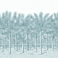 tm13949 | palm grove mural, palm grove - thibaut wallpaper