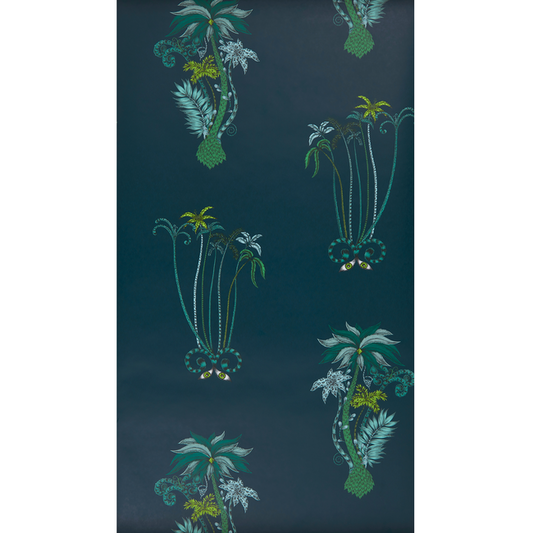 Clarke & Clarke - Jungle Palms - Navy - W0101/03.CAC.0