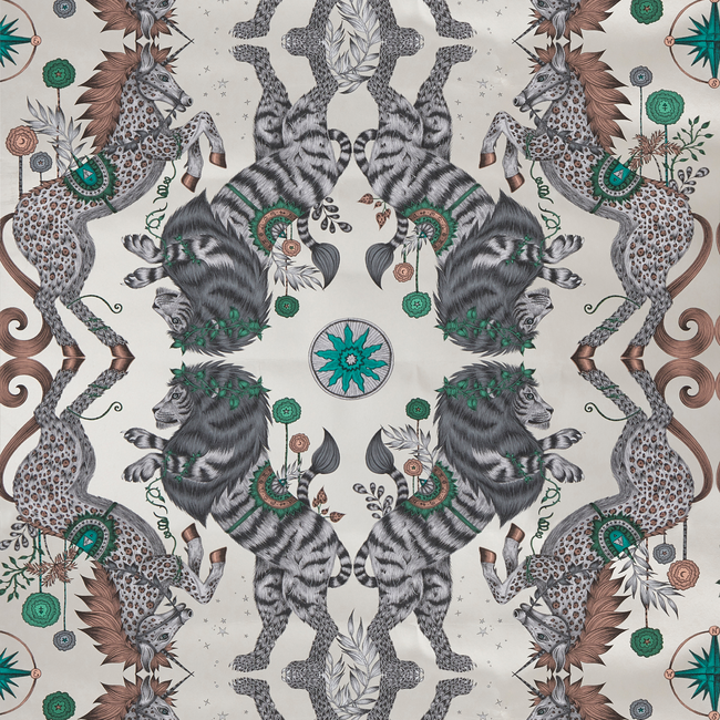 clarke & clarke - caspian wallpaper - gilver - w0113/02.cac.0