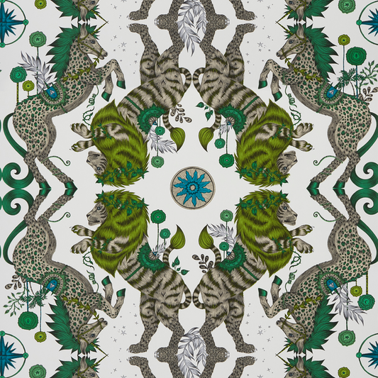 Clarke & Clarke - Caspian wallpaper - Lime - W0113/04.CAC.0