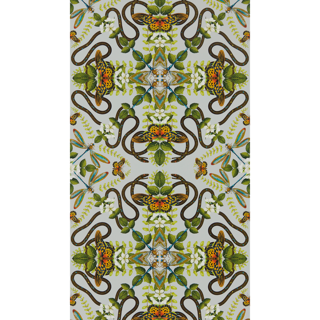 clarke & clarke - emerald forest wallpaper - smoke - w0129/04.cac.0