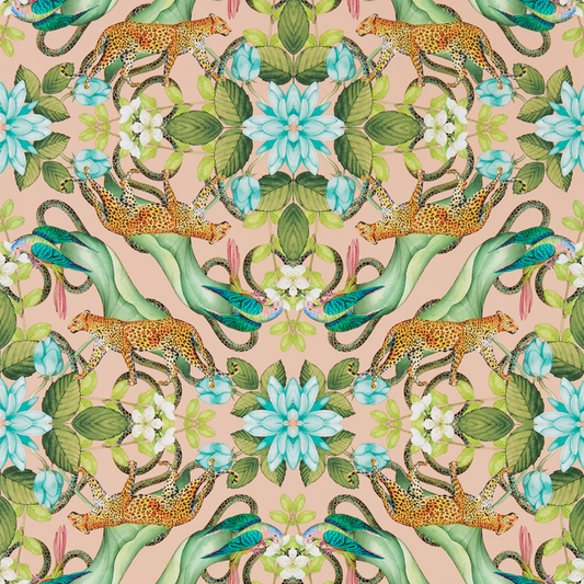 Clarke & Clarke - Menagerie wallpaper - Blush - W0131/02.CAC.0