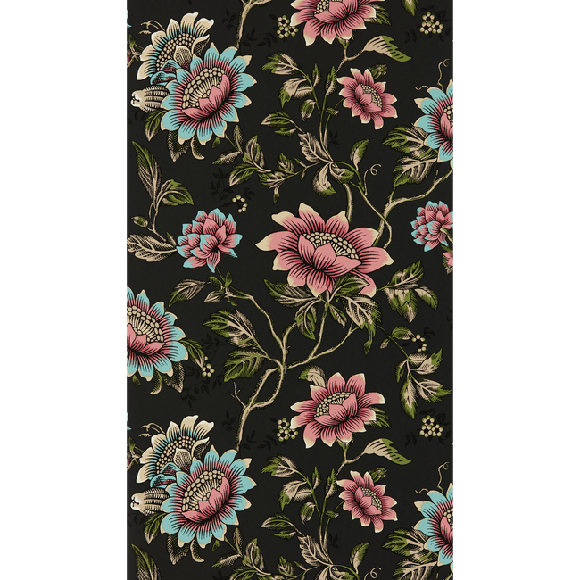 clarke & clarke - tonquin wallpaper - noir - w0134/04.cac.0