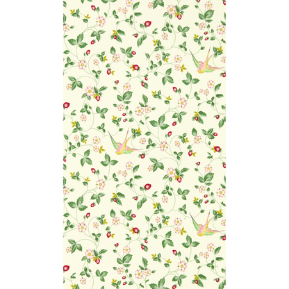 Clarke & Clarke - Wild Strawberry wallpaper - Ivory - W0135/03.CAC.0