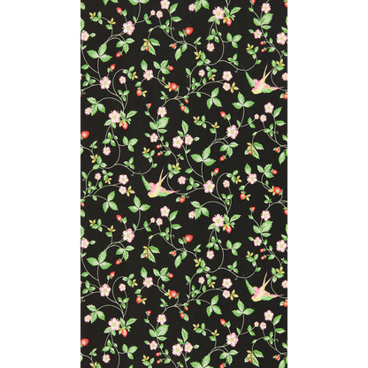 Clarke & Clarke - Wild Strawberry wallpaper - Noir - W0135/04.CAC.0