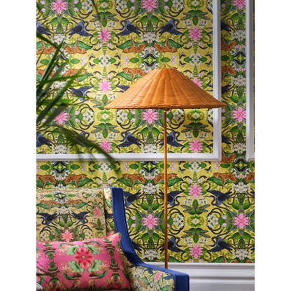 Clarke & Clarke - Wonderlust wallpaper - Citron - W0136/01.CAC.0