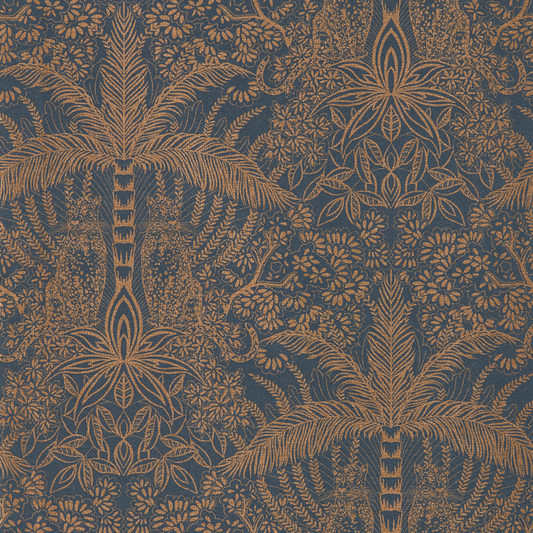 Clarke & Clarke - Leopardo - Copper/Midnight wallpaper - W0141/02.CAC.0